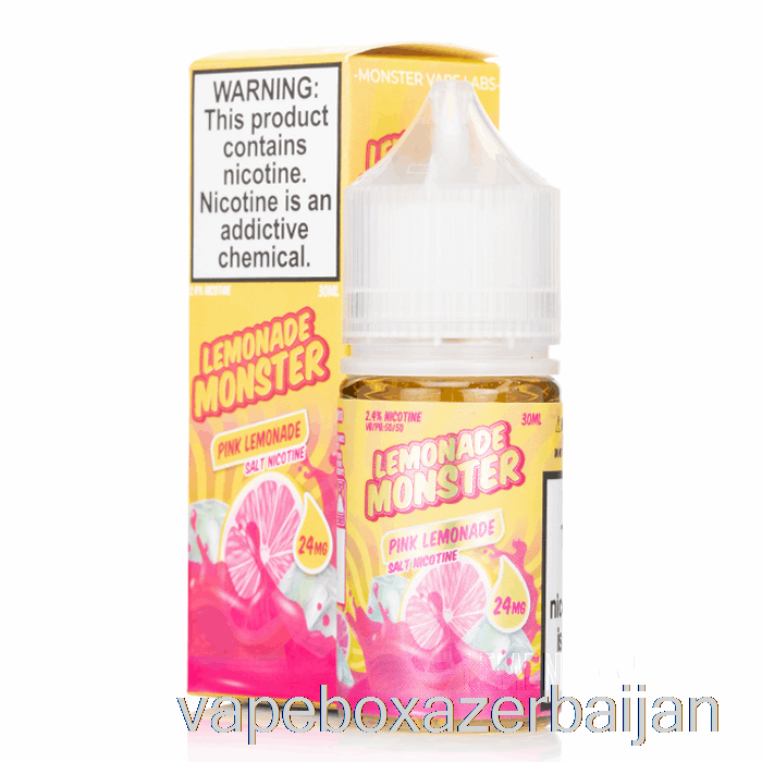 Vape Box Azerbaijan Pink Lemonade - Lemonade Monster Salts - 30mL 24mg